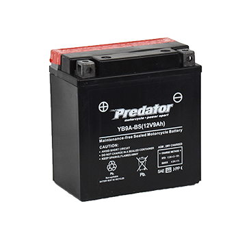 YB9A-BS 12V Predator Motorcycle Battery