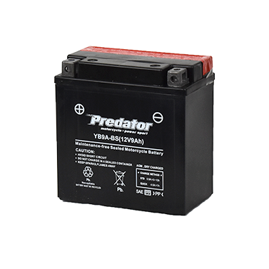 YB9A-BS 12V Predator Motorcycle Battery