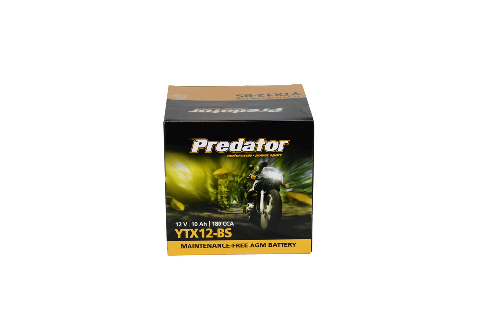 YTX12-BS 12V Predator Motorcycle Battery