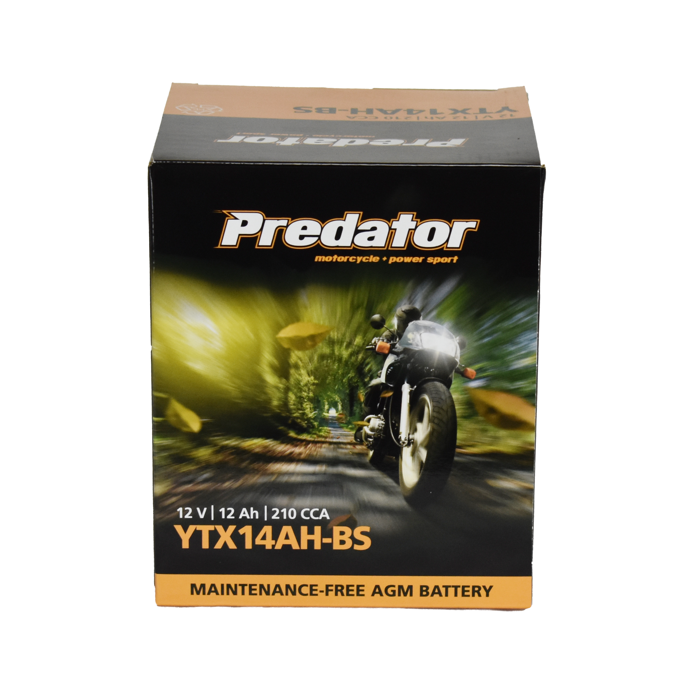 YTX14AH-BS 12V Predator Motorcycle Battery