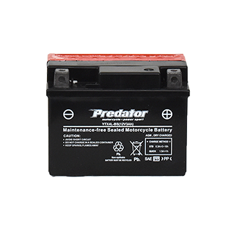 YTX4L-BS 12V Predator Motorcycle Battery