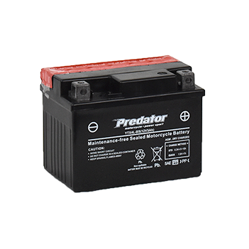YTX4L-BS 12V Predator Motorcycle Battery