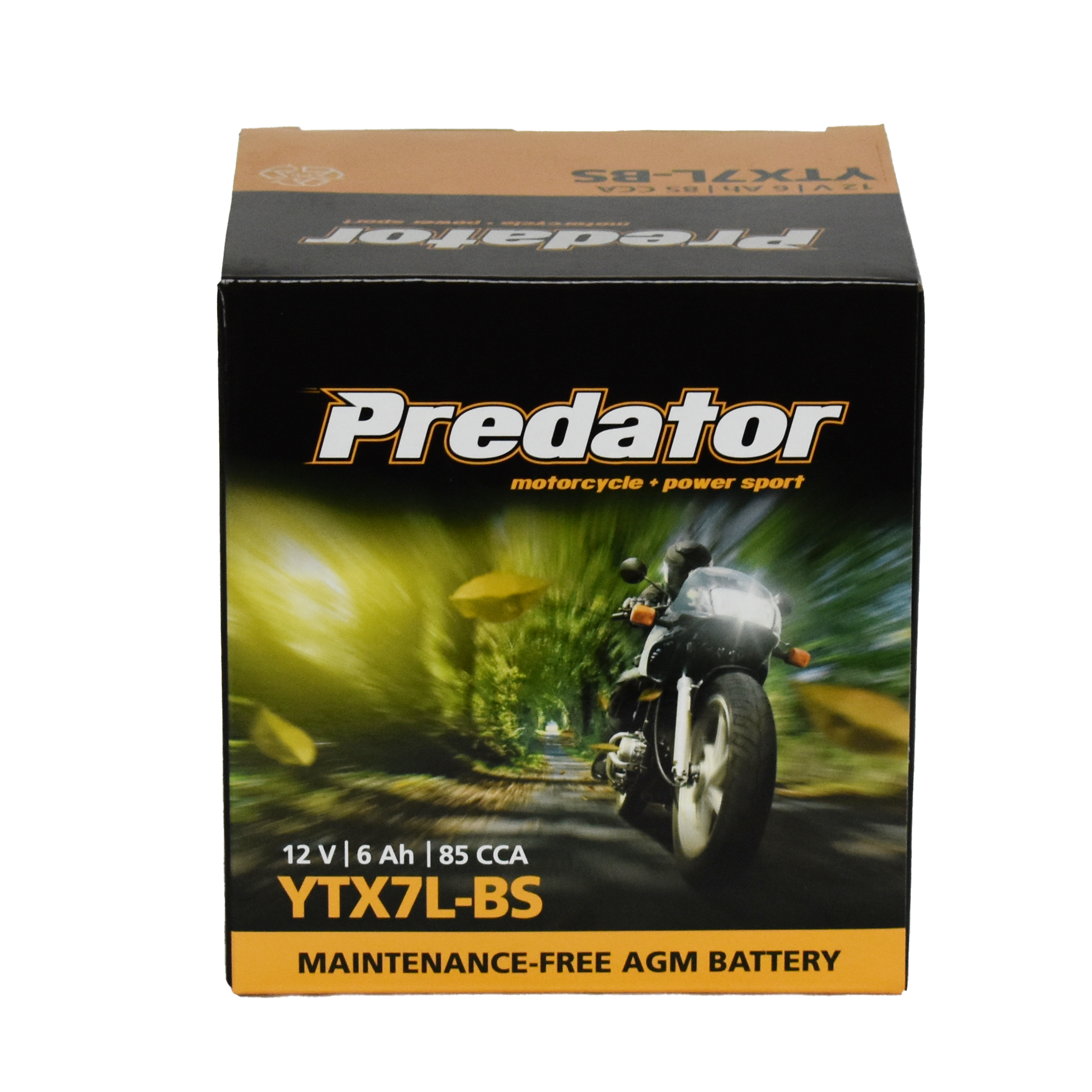 YTX7L-BS 12V Predator Motorcycle Battery