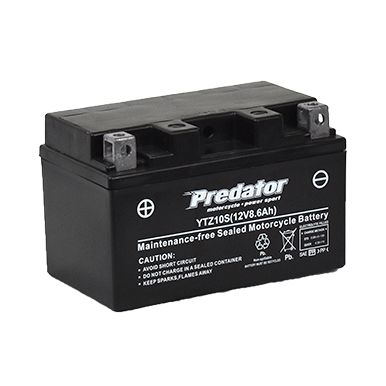 YTZ10S 12V Predator Sealed Motorcycle Battery