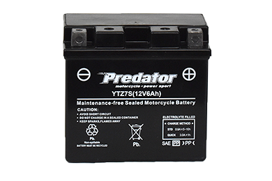 12V Sealed Motorcycle Battery - Predator YTZ7S