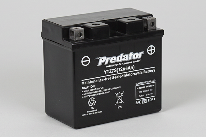 12V Sealed Motorcycle Battery - Predator YTZ7S